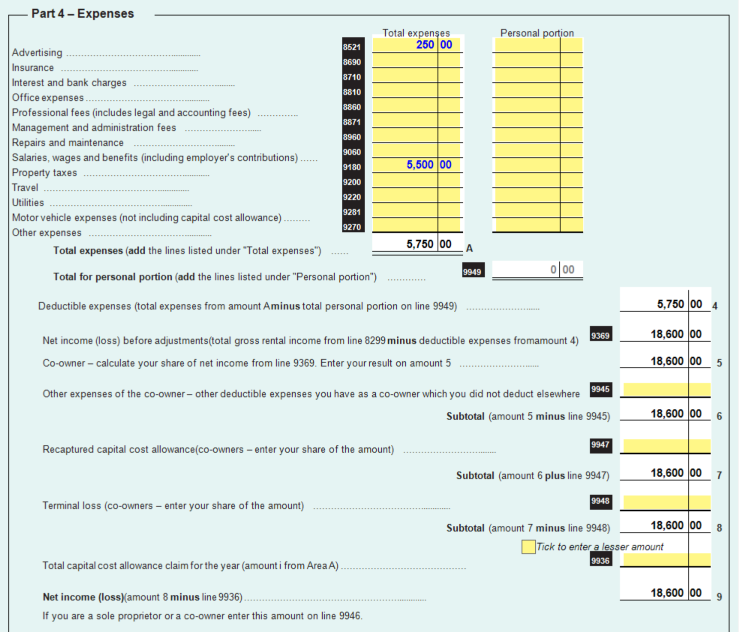 Rental Expenses