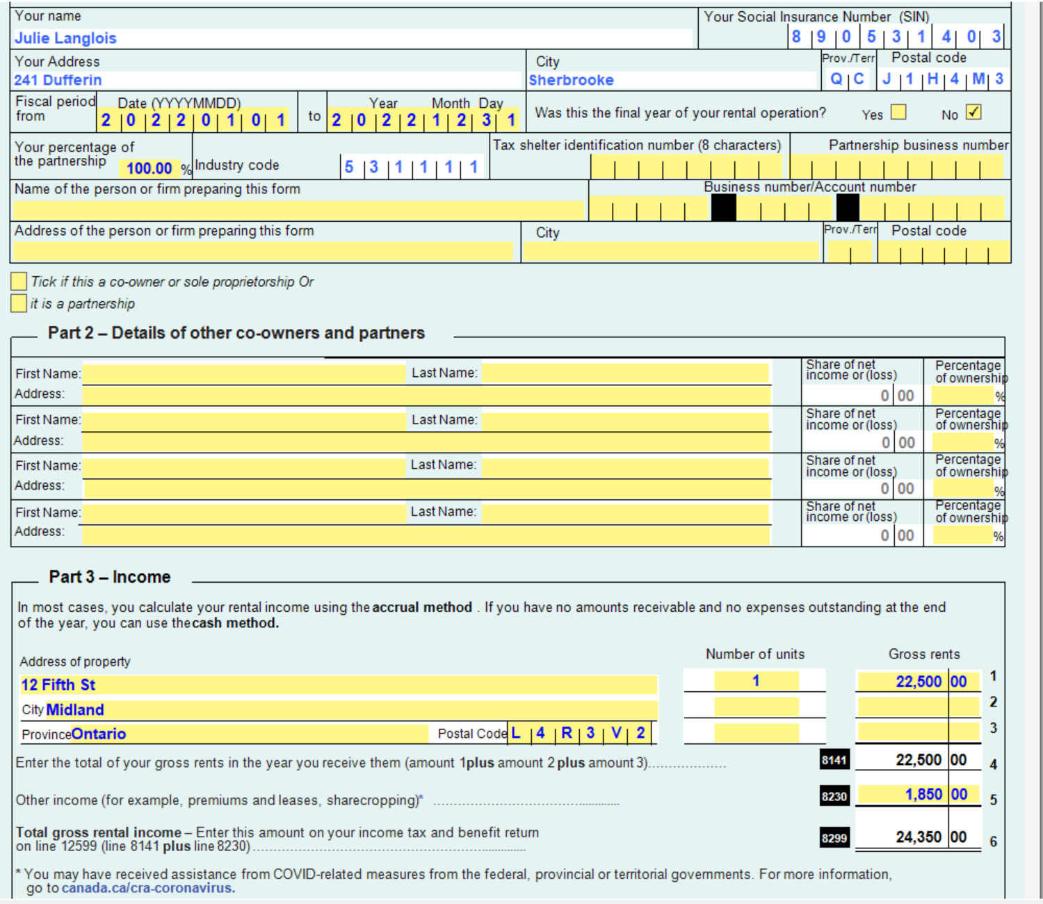 Rental Income